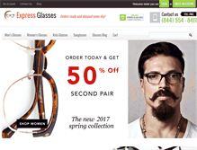 Tablet Screenshot of express-glasses.com